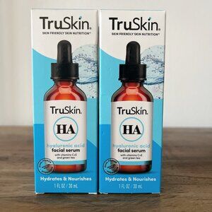 Lot of 2 TruSkin Hyaluronic Acid Serum for Face 1 fl.oz 30 ml
